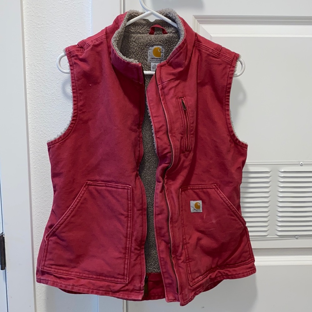 Pink carhartt vest